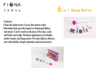 Trade Assurance 0.5mm for clinical use 6 in 1 kit derma rollers acne scars healing wounds eye puffiness removal CE