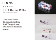 Amazon Hot Selling Titanium DRS 3 in 1 Derma Roller With 3 Separate Roller Heads Different Needle Count 180/600/1200