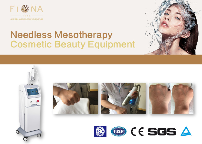Needle Free Mesotherapy Cosmetic Laser Equipment With Electroporation Shrink Pores