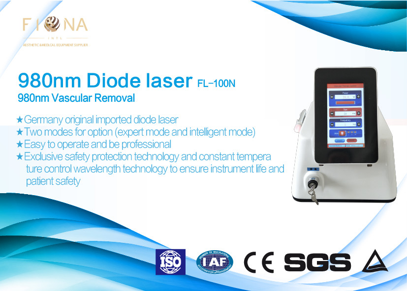 Professional Vascular Removal Machine Diode Laser 980nm With Two Modes