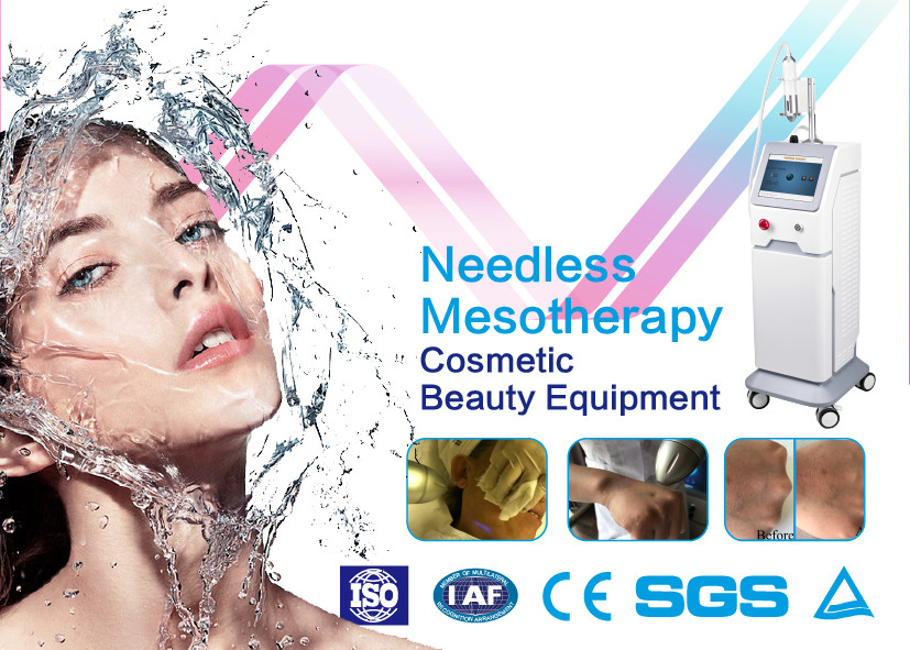 Protable No Needle Cosmetic Laser Equipment 7MHZ Frequency No Radiation