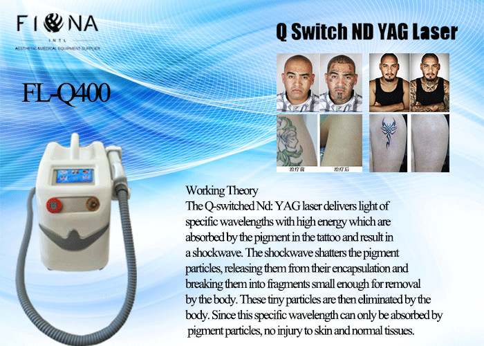 Picosecond Q Switched ND YAG Laser Tattoo Removal Machine 1064nm 532nm 755nm 1300mj Energy