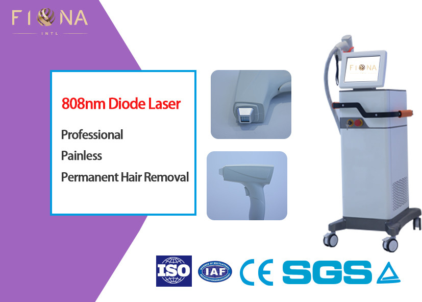 Stable Output 808 Laser Hair Removal Device Beauty Salon Equipment ISO13485