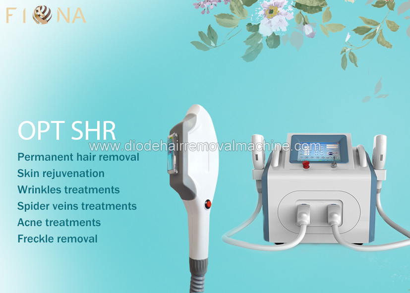 Advanced ipl hair removal laser ipl shr handle with shr/ssr/1064/532/755nm wavelength