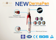 Automatic Micro Derma Pen Roller 0.25mm Needle Size White / Red Color