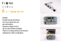Newest ! 6 in 1 derma roller 12/300/720/1200 needles titanium micro needle therapy derma roller/ dermaroller