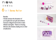High quality factory sales 6 in 1 derma roller custom logo needles micro needle roller derma skin roller CE approved
