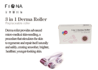 Titanium 3 in 1 changeable heads 180/600/1200 needle derma roller with micro needle roller