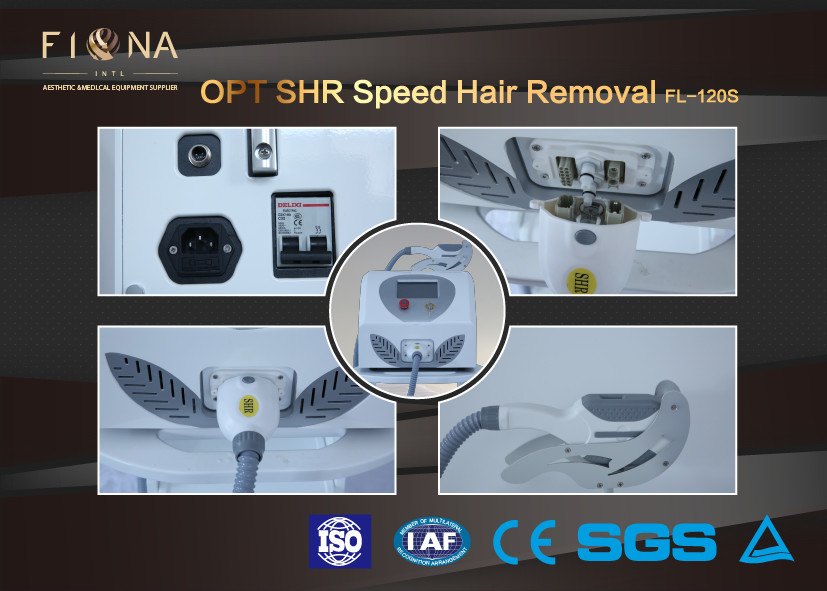 Professional OPT SHR Hair Removal Machine Painfree High Frequency 2500W