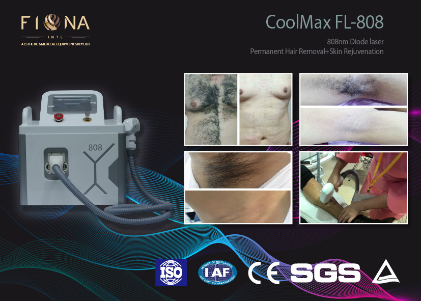 Fiber Coupled Diode Laser Hair Removal Machine 808nm For Any Color Hair