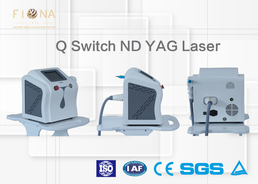 Pigmentation Removal Q Switched ND YAG Laser Tattoo Machine 1064nm Easy Operation