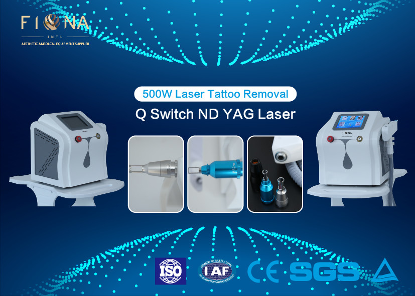 Mini Q Switched Nd Yag Laser Tattoo Removal Machine , Portable Tattoo Removal Machine 60HZ