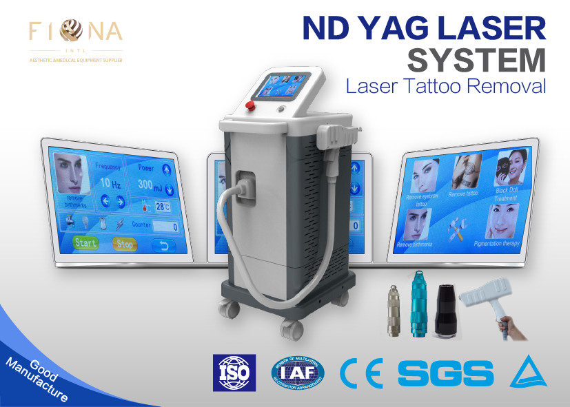 1064nm Q Switched ND YAG Laser  Tattoo Removal  Machine High Energy Shrinking Pores 20kgs