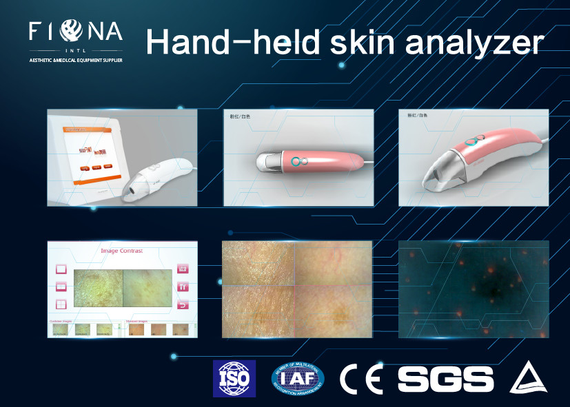 Digital Skin Scanner Uv Analysis Machine , Face Analysis Machine With Handle