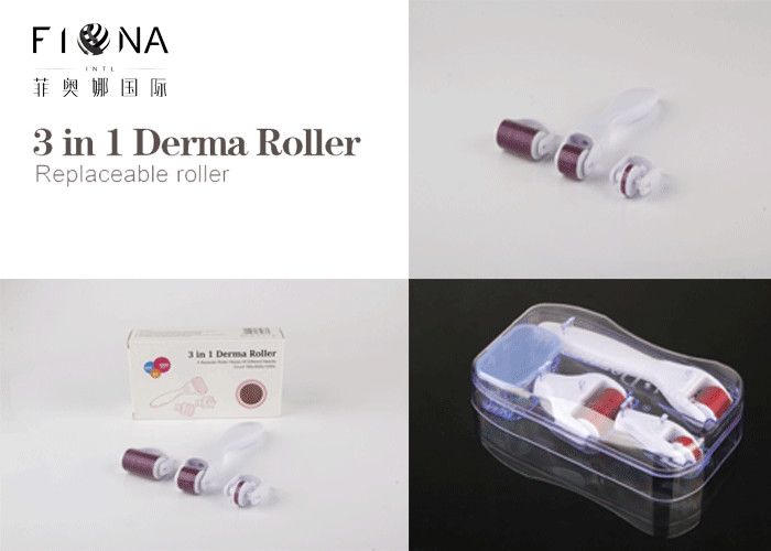 CE Approval titanium derma rolling Manufacturer skin roller system 3 IN 1 derma roller