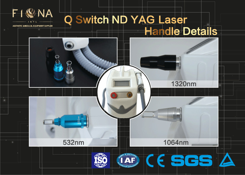 532nm 1064nm 1320nm 2000mj 10Hz new laser for tattoo removal, Q switched nd yag laser with CE RoHS