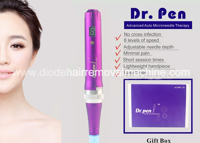 Commercial Micro Derma Pen Automatic Micro Needle Therapy System With Needle Cartridge