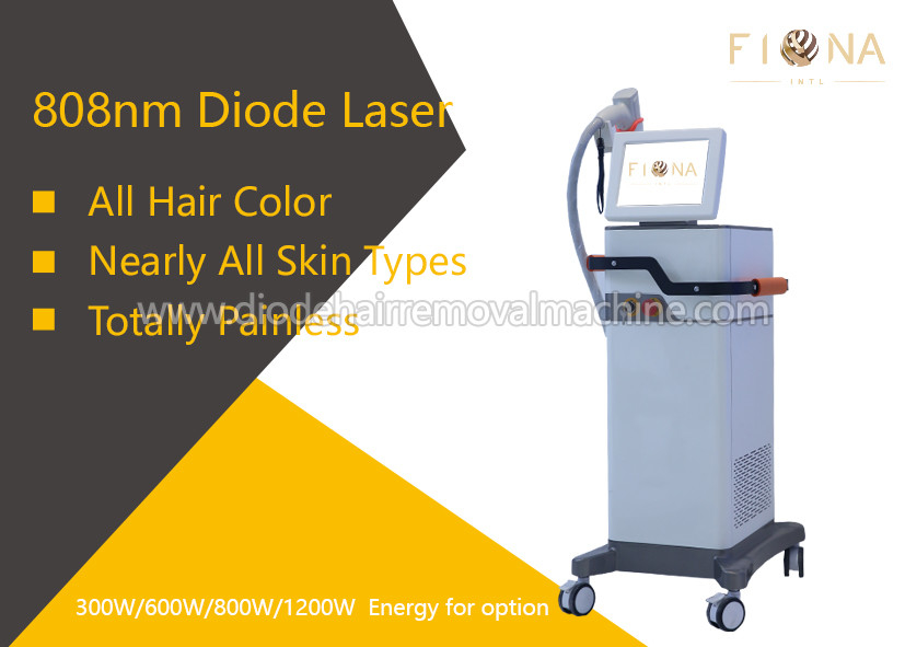 Lightweight Diode Laser Hair Removal Machine 10 X 20mm Spot Size For All Hair Color