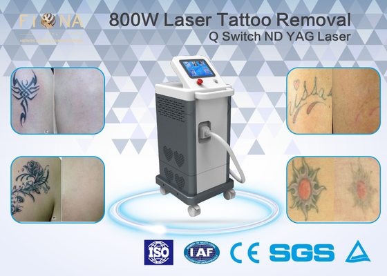 Tattoo Removal Q Switched ND YAG Laser Tattoo  Machine White / Grey Color 2000mj Output Energy